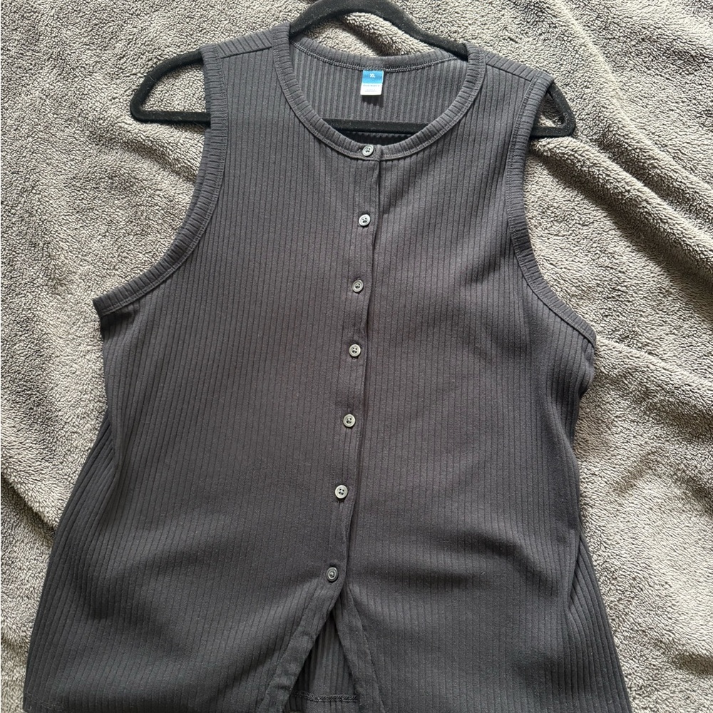 Old Navy black ribbed tank